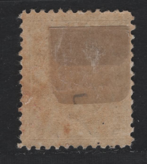 Lot 19 Canada #111b 5c Grayish Blue , 1911-1925 KGV Admiral Issue, A FOG Single, ABN-E Paper, Perf 12, Weakly Retouched Frameline, Some Light Surface Scuffing At LR.