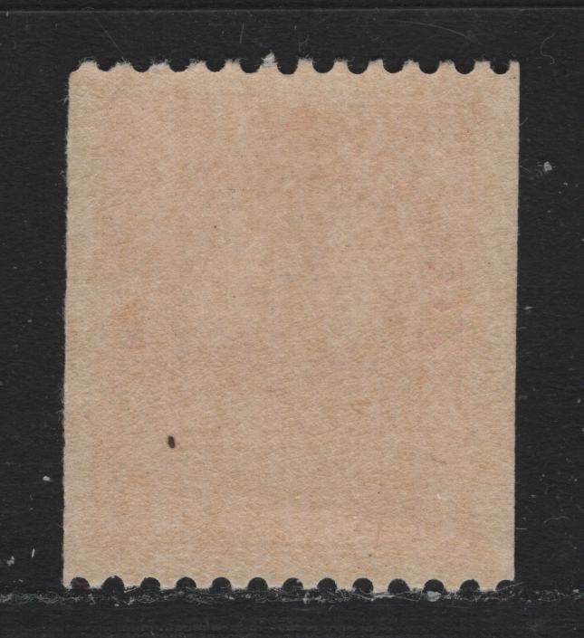 Lot 57 Canada #132 2c Bright Carmine Red, 1915-1924 King George V Admiral Issue, A VFOG Coil Single Perf 11.9, On ABN-E. Retouched Frameline