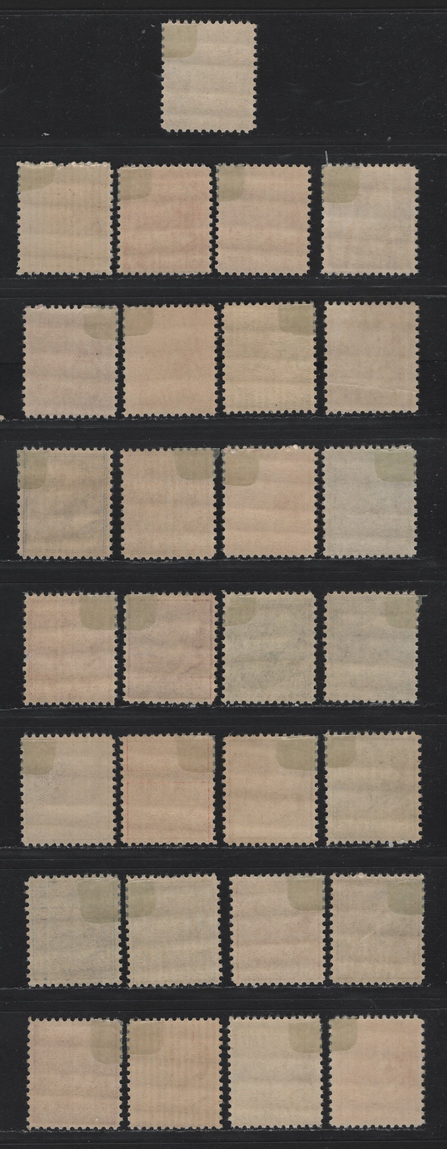 Lot 200 United States SC#803-831 1/2c - 50c Orange - Mauve, 1938-1954 Presidental Issue, 29 F/VFOG Singles, Complete Short Set