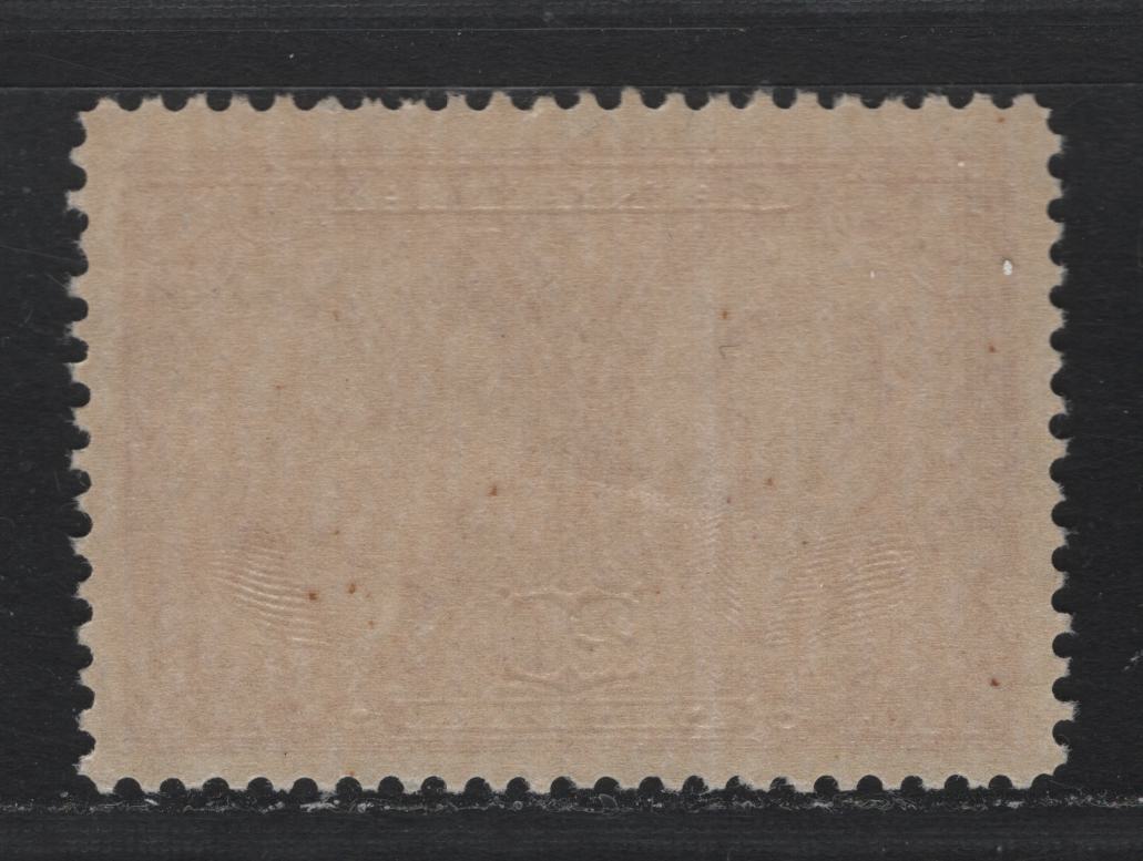 Lot 244 Canada #148 20c Bright Carmine Red , 1927 Historical Issue, A VFNH Single, ABN-GGGGG Paper, Natural Hairline Gum Skip, Not A Disturbance.