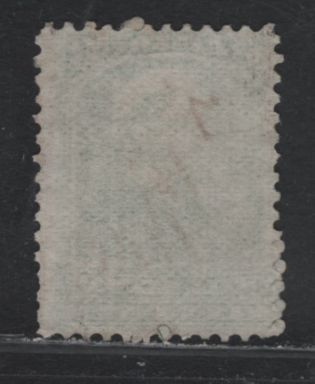 Lot 88 Canada Van Dam#FB43 6c Light Green, 1868 Third Bill Issue, A Very Good Used Single, Perf 12x11.75, Thin Horizontal Wove Paper