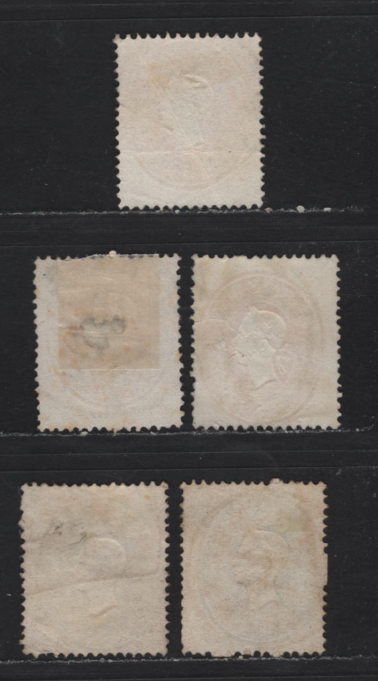 Lot 138 Austria Scott#13-16 3kr - 15kr Green - Blue , 1860-1861 Embossed Franz Josef Issue, 4 Fine Used Singles