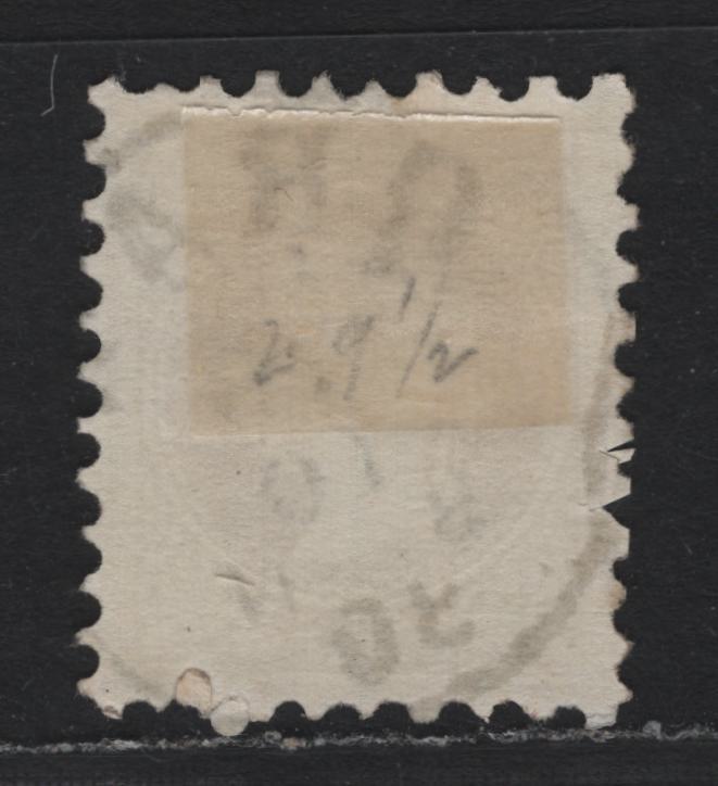 Lot 143 Austria (C) Scott#34a 2kr Yellow , 1874-1880 Franz Josef Issue, A Very Fine Used Single, Perf 9.5, Fine Print, October 28, 1880 Gram Cancel.