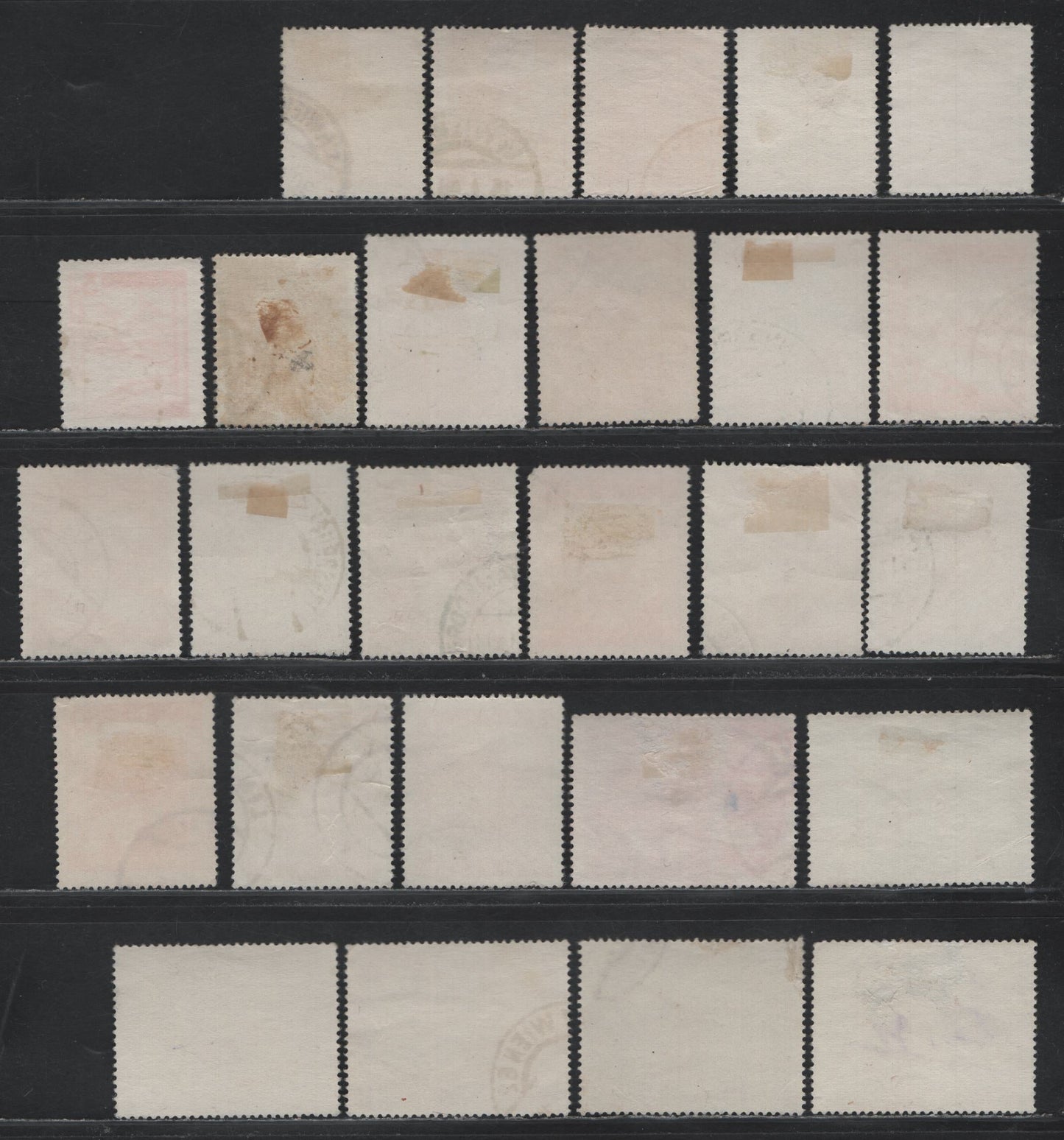 Lot 301 Austria Scott#500-515 3g - 5s Bright Red - Dark Violet , 1947-1948 Scenic Definitives, 26 Fine/Very Fine Used Singles, Shade & Shading Varieties
