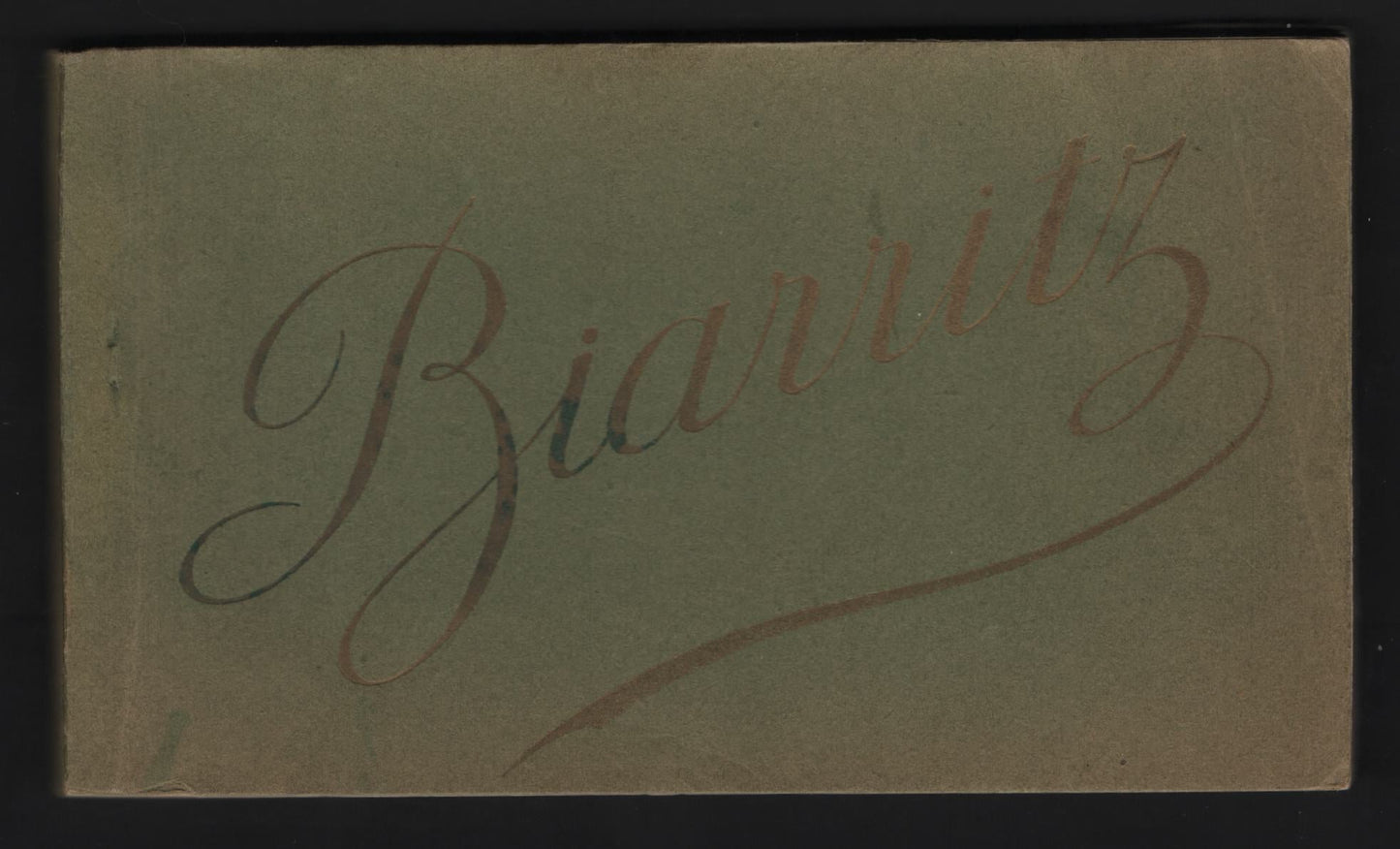 Lot 314 France (C) Scott# , 1910 Biarritz Issue, A Very Fine Mint Booklet Of Postcards, 22 Split Back Postcards, Black & White Real Photo Cards, Some Light Fading Of The Green Covers.