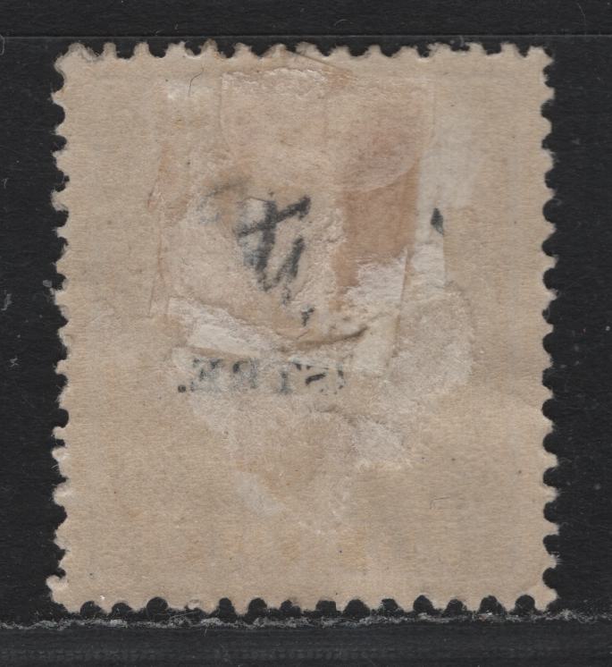 Lot 387 Angola SC#3c 20r Bistre , 1870-1877 Portuguese Crown Issue, A VFOG Single, Pef 12.5, Thick Paper, Heavy Hinge Remnant.