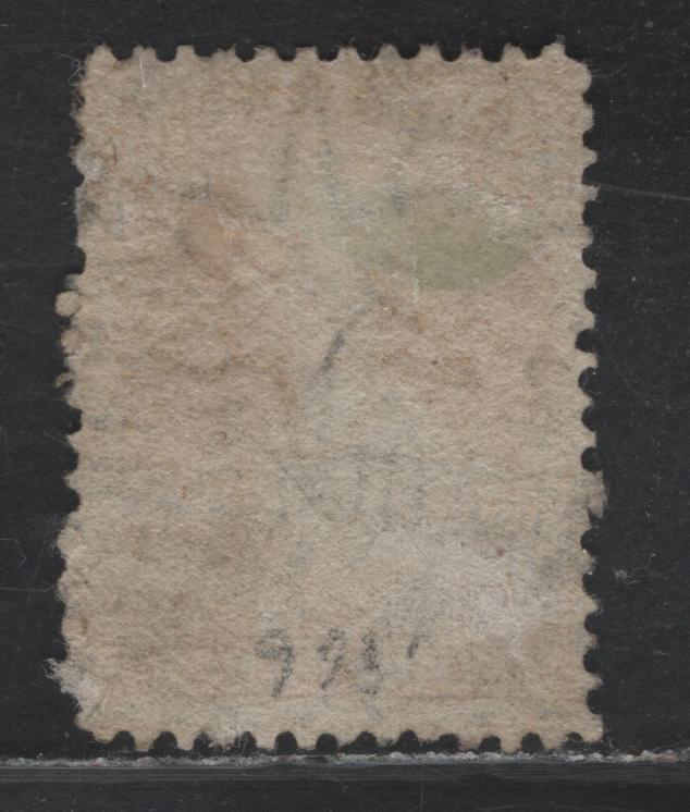 Lot 305 New Zealand SG#120 4d Dull Yellow , 1864-1871 Chalon Heads Issue, A Fine Used Single, Comb perf 12.5, Large Star Wmk, Auckland Printing, Auckland Duplex Cancel, Fine Centering For This Issue.