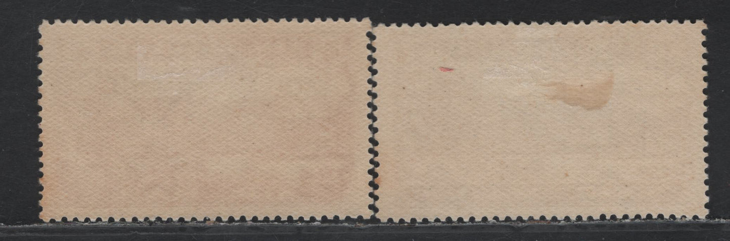 Lot 356 New Zealand SG#548-549 3d - 4d Chocolate - Blackish Purple , 1931-1935 Airmail Issue, 2 VFOG Singles
