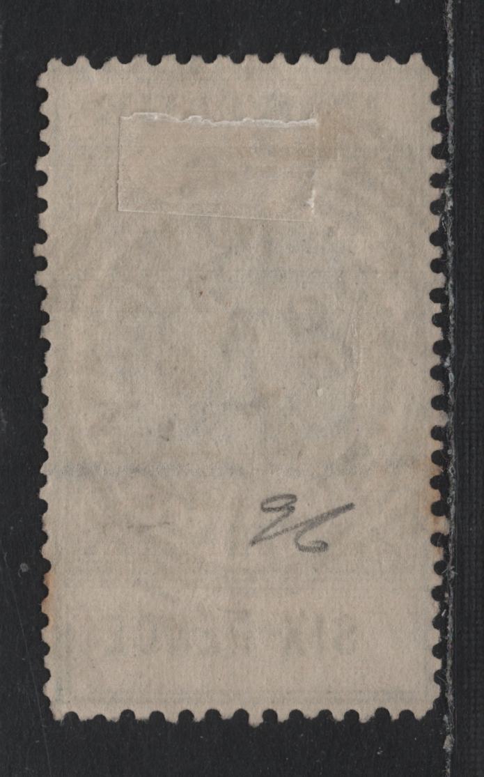 Lot 166 Australia - South Australia SG#284 6d Blue Green , 1904-1911 Long Stamps With Thick Postage Issue, A Very Fine Used Single, Perf 12, SON February 16 1905 Murray Bridge Squared Circle Cancel, Crown Over SA Wmk.