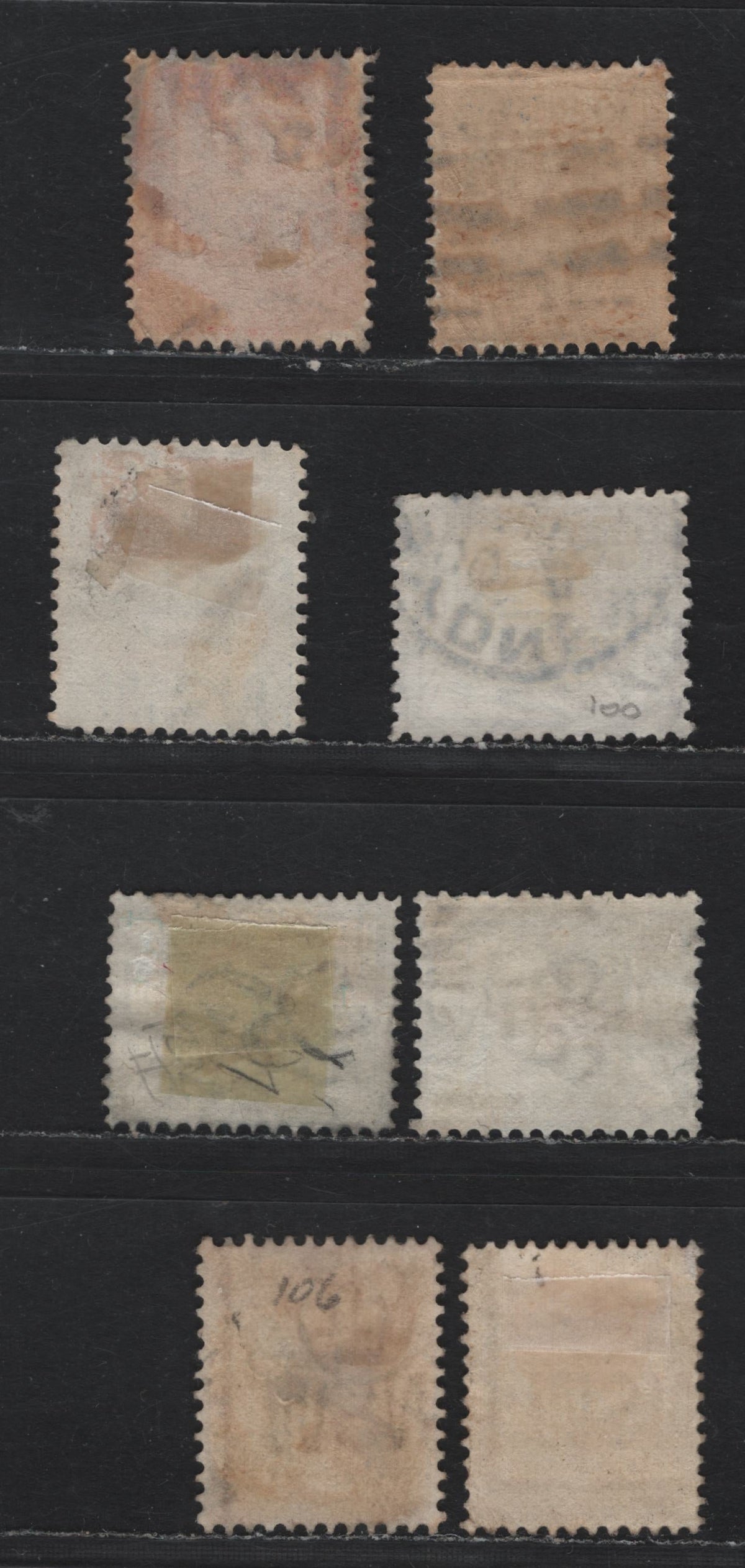 Lot 355 Australia - NSW SG#294b, 296b, 297b, 300, 303, 305-306 1d - 6d Scarlet - Orange Yellow , 1892-1903 Allegory of Australia, Q.V & Commonwealth Definitives, Very Good/Fine/Very Fine Used Singles, Perfs 12 & 12x11.5 Or 11.5x12