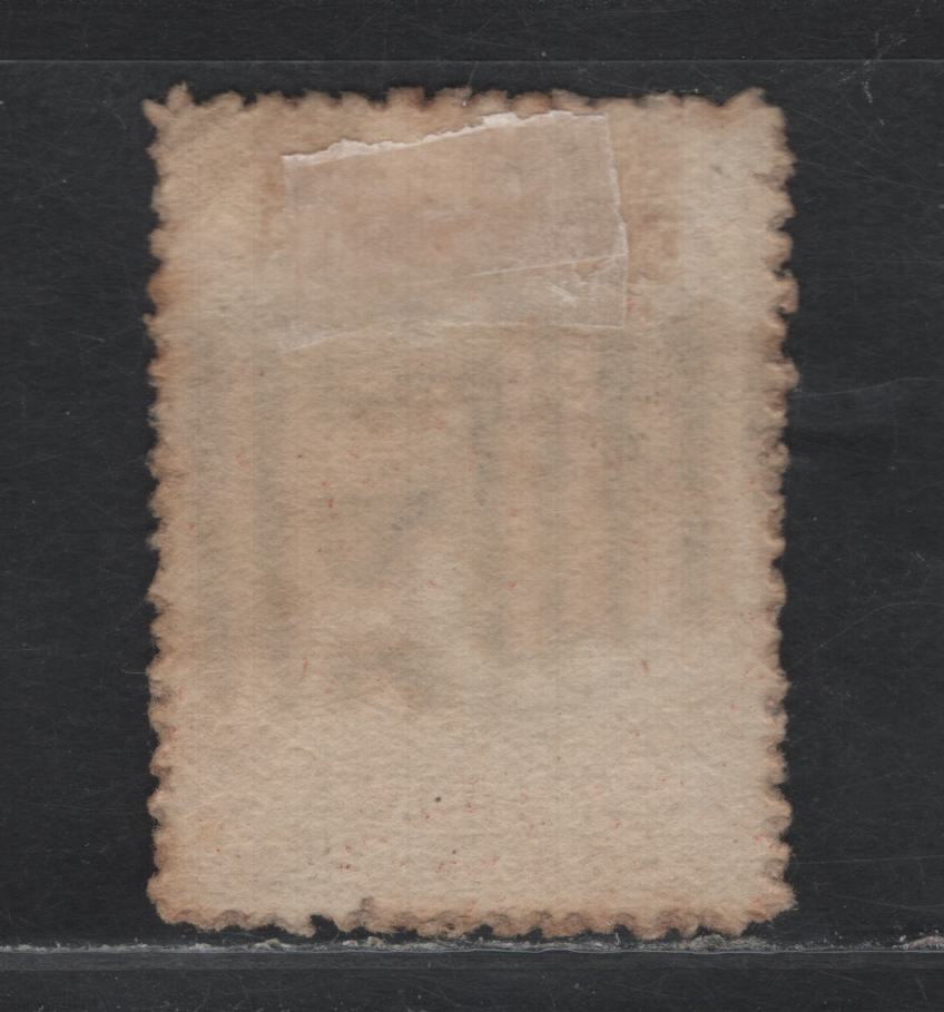 Lot 394 Australia - Queensland SG#158 2/6d Vermillion , 1879-1881 First Sideface Issue, A Fine Used Single, Thick Paper, Large Crown Over Q Wmk, GPO Cancel Within 5 Horizontal Bars.