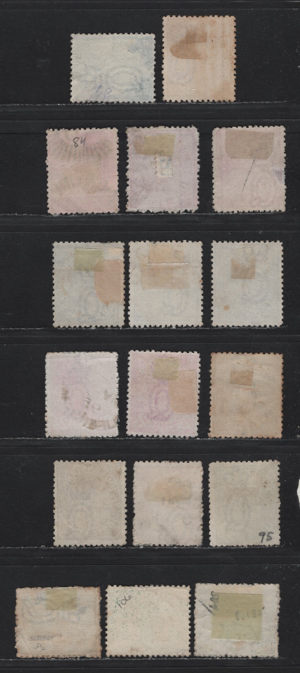 Lot 403 Australia - Queensland SG#184-188, 190-193, 196, 209 1/2d - 6d Green , 1887-1896 Re-Engraved Second & Third Sideface Issues, Fine/Very Fine Used Singles, Additional Shades, New & Old Plates Of 2d Are Included
