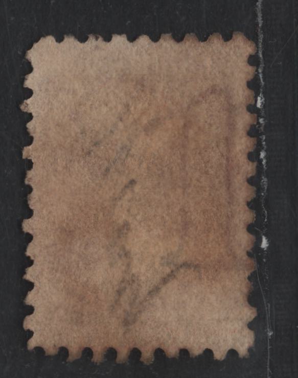 Lot 10 Australia - Tasmania SG#57 (SC# 23) 1d Brick Red , 1864-1869 Chalon Heads Issue, A Fine Used Single, Perf 10, Double Line 1 Wmk, Manuscript Cancel, J Watch & Son Printing.