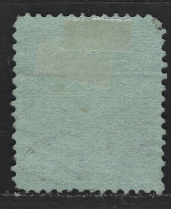 Lot 133 Australia - Victoria SC#139a(SG# 190ab var) 2/- Ultramarine On Bluish Paper, 1878 Emergency Printings On Coloured Paper, A VG Used Single Perf 12-Comp 12 1/2, Instead of 12 1/2