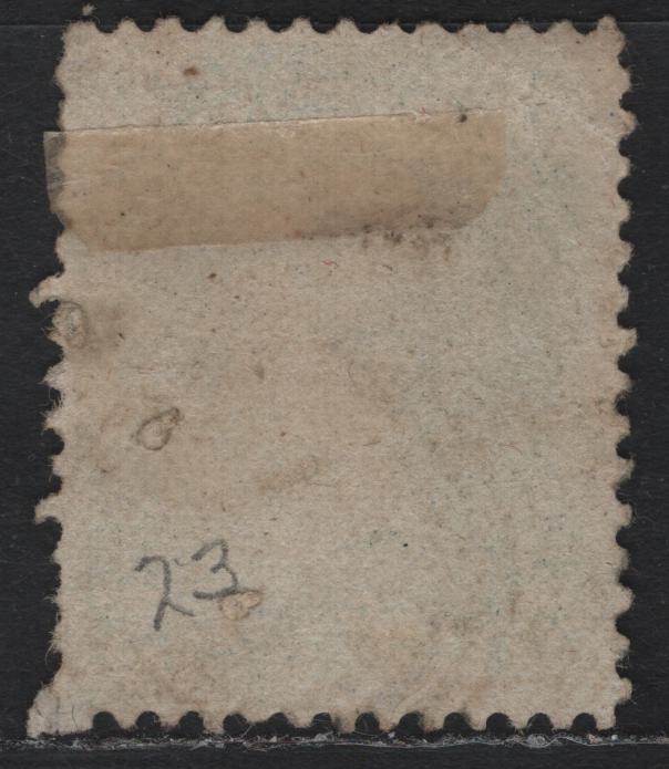 Lot 327 Canada #24iv 2c Green, 1868 Large Queens Issue, A Very Good Used Single On Bothwell Paper (FO-FP), Perf 12
