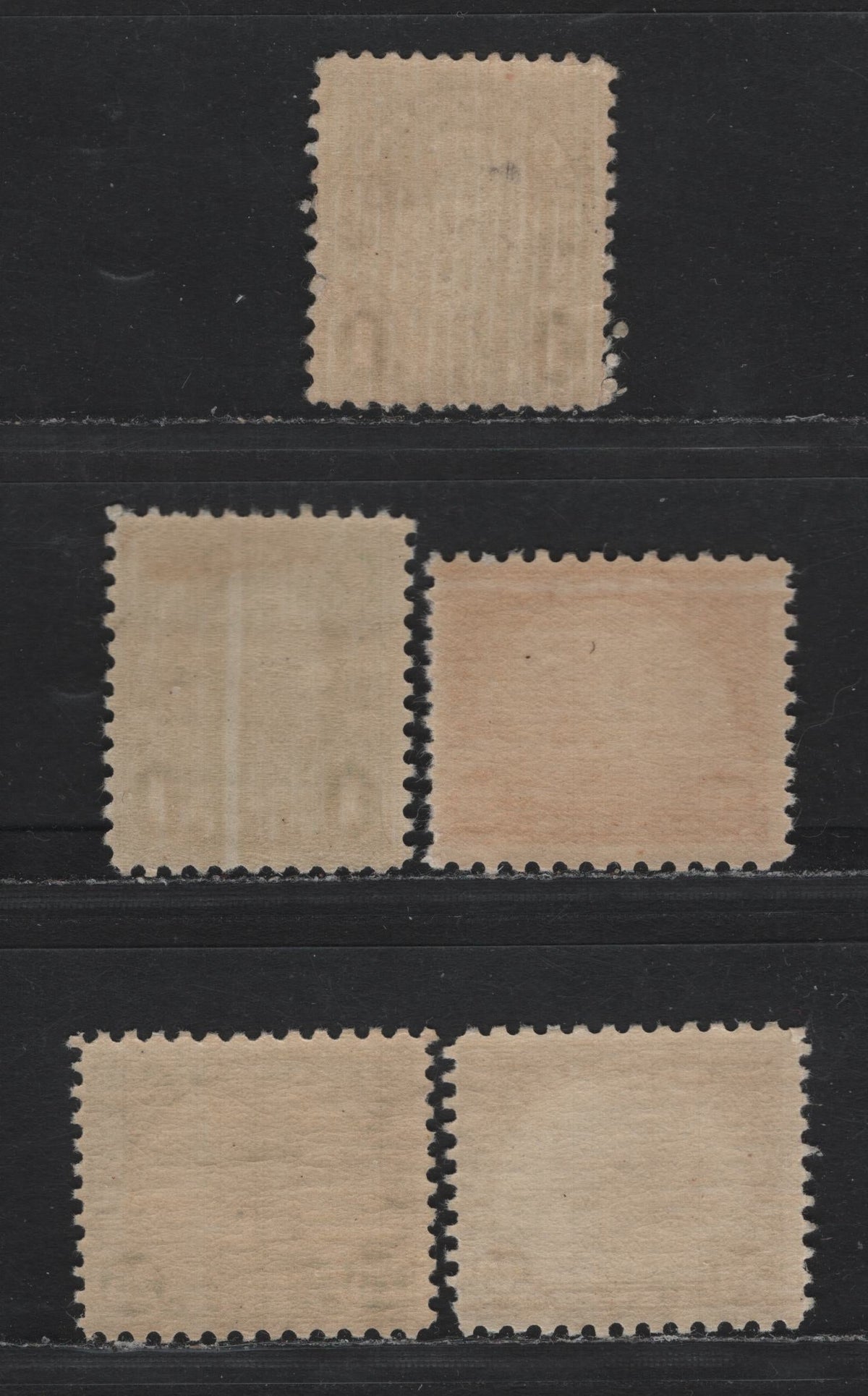Lot 136 United States SC#632, 698-700 1c - 30c Deep Yellow Green - Olive Brown , 1926-1934 4th Bureau Issue, Rotary Press, Perf. 11 x 10.5 or 10.5 x 11, 5 FNH Singles, Type 3 Gum Breaker Ridges, No Visible Striations