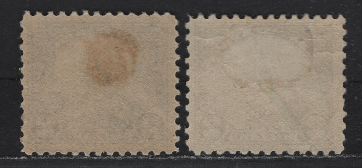 Lot 49 United States SC#572 $2 Blue & Bright Blue , 1922-1926 4th Bureau Issue, 2 FOG Singles