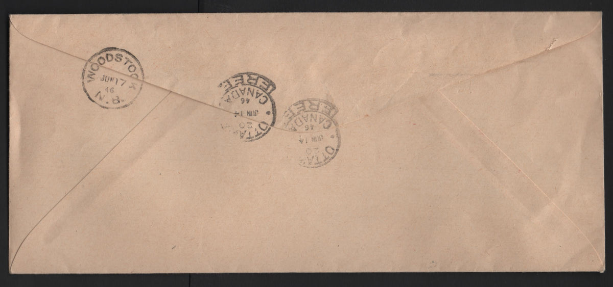 Lot 329 Canada, A Very Fine Used OHMS Registered Cover, Sent From Unemployment Insurance Commission To A Lawyer In Woodstock, Illustrating Legitmate Use Of The Government Free Mailing Priviledge