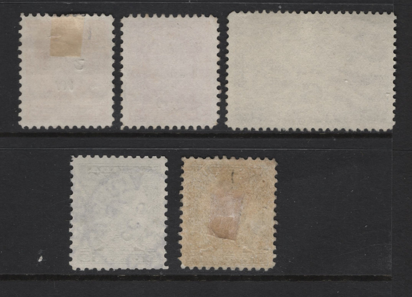 Lot 279 Canada #192-193, C3 3c - 6c on5c Bright Scarlet - Olive Brown King George V - Winged Figures & Globe, 1932 Imperial Economic Conference - Airmail Issues, 5 Very Fine Used Singles