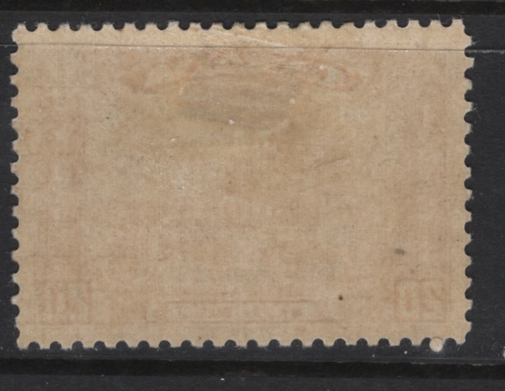 Lot 291 Canada (C) #203 20c Dull Vermillion Harvesting Wheat, 1933 Grain Exhibition Issue, A VFOG Single, Paper BABN-D, Perf 10.9x10.8, Disturbed Gum, But Fully Presentable.