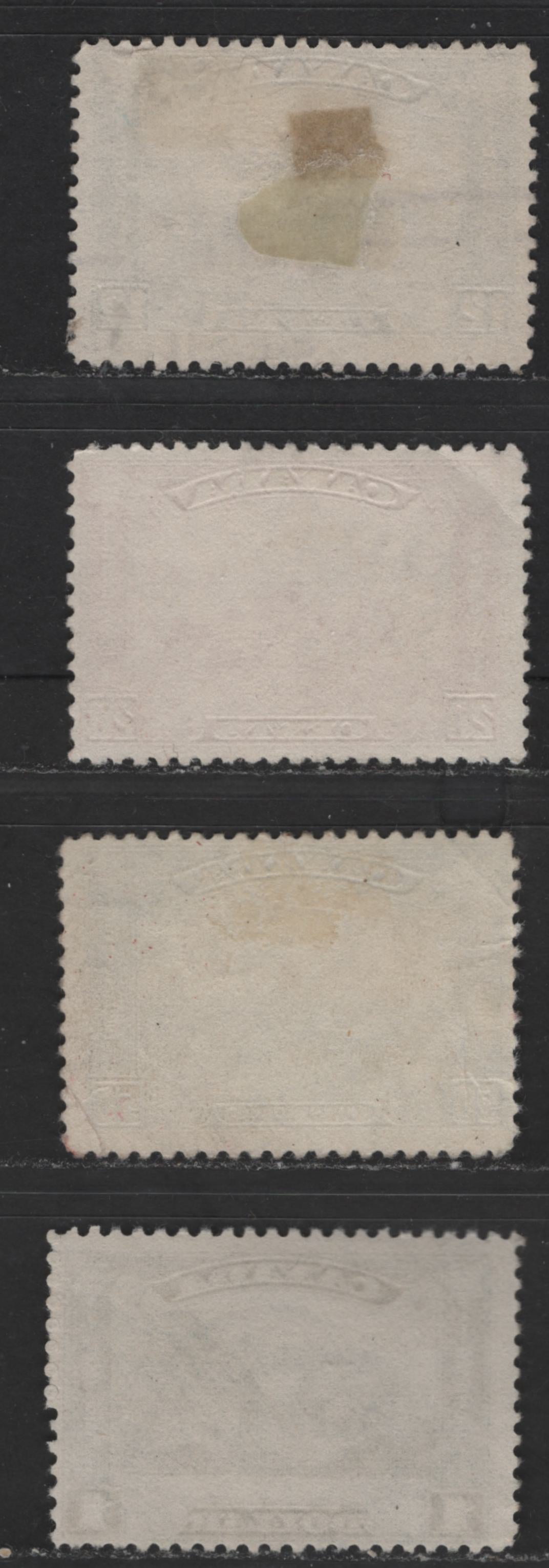 Canada #174-177 12c-$1 Grey Black - Dark Bronze Green Old Quebec Citadel, 1930-1935 Arch Issue, 4 VG & Fine Used Singles All Fine Appearance, 50c With Light Crease