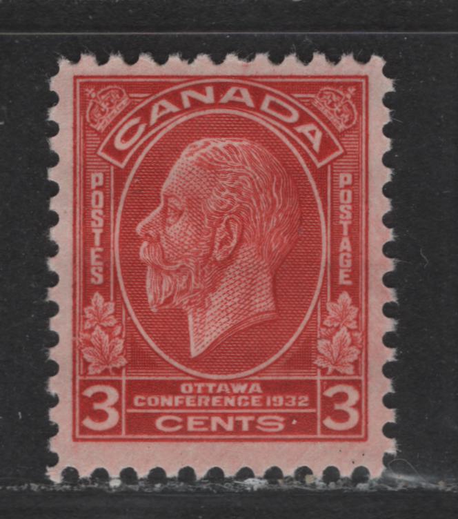 Lot 117 Canada #192 3c Deep Red King George V, 1932 Ottawa Conference Issue, A VFNH Single