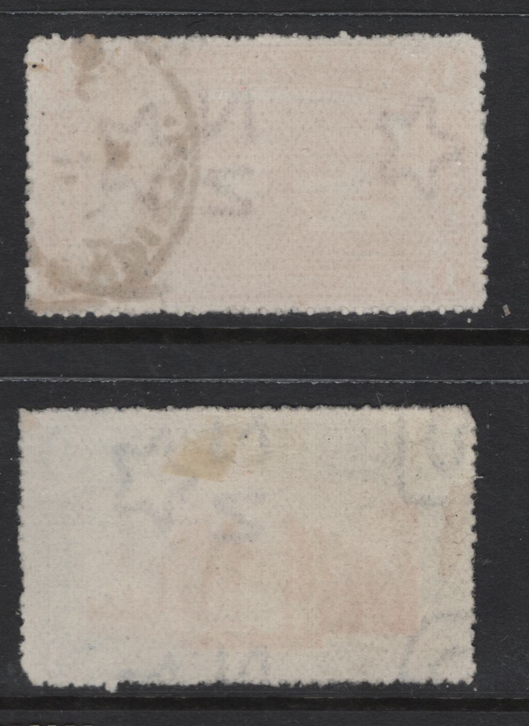 Lot 363 New Zealand (C) SG#371-372 1d - 3d Vermillion - Brown & Blue Christchurch, 1906 Christchurch Exhibition Issue, 2 Fine/Very Fine Used Singles, 3d Shows A Portion Of The Sheet Margin Wmk