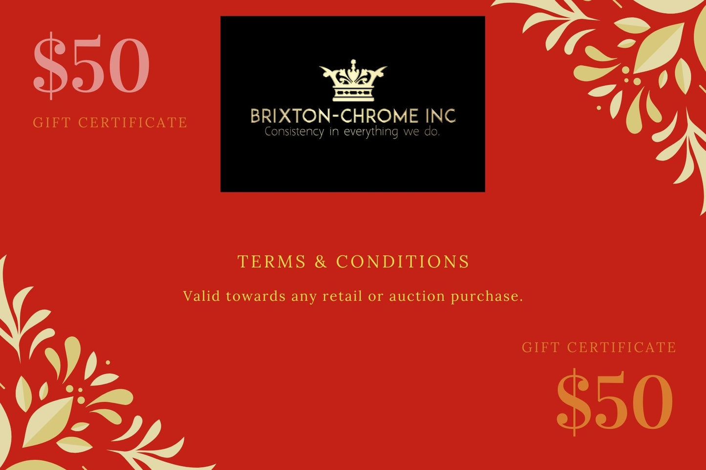 Brixton Chrome Gift Card