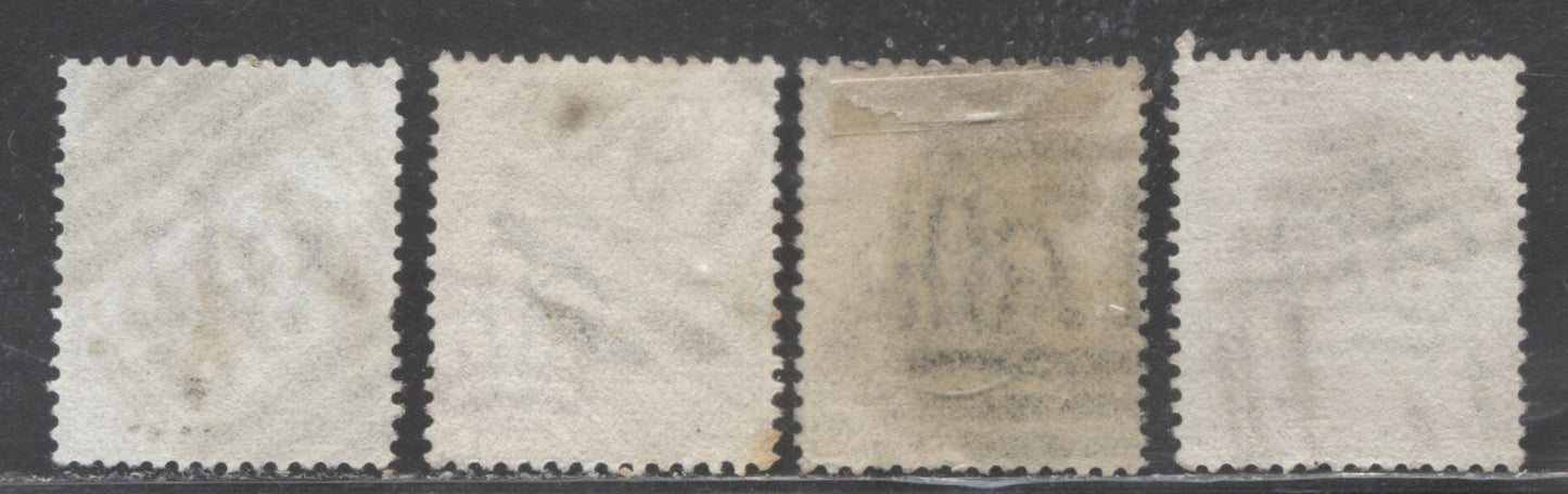 Lot 7 Great Britain SC#79 (SG#166) 1d Venetian Red & Pale Brown 1880-1881 Postage Issue , Imperial Crown Wmk, English Cancels, 4 Very Good - Fine Used Examples, Click on Listing to See ALL Pictures, Estimated Value $20