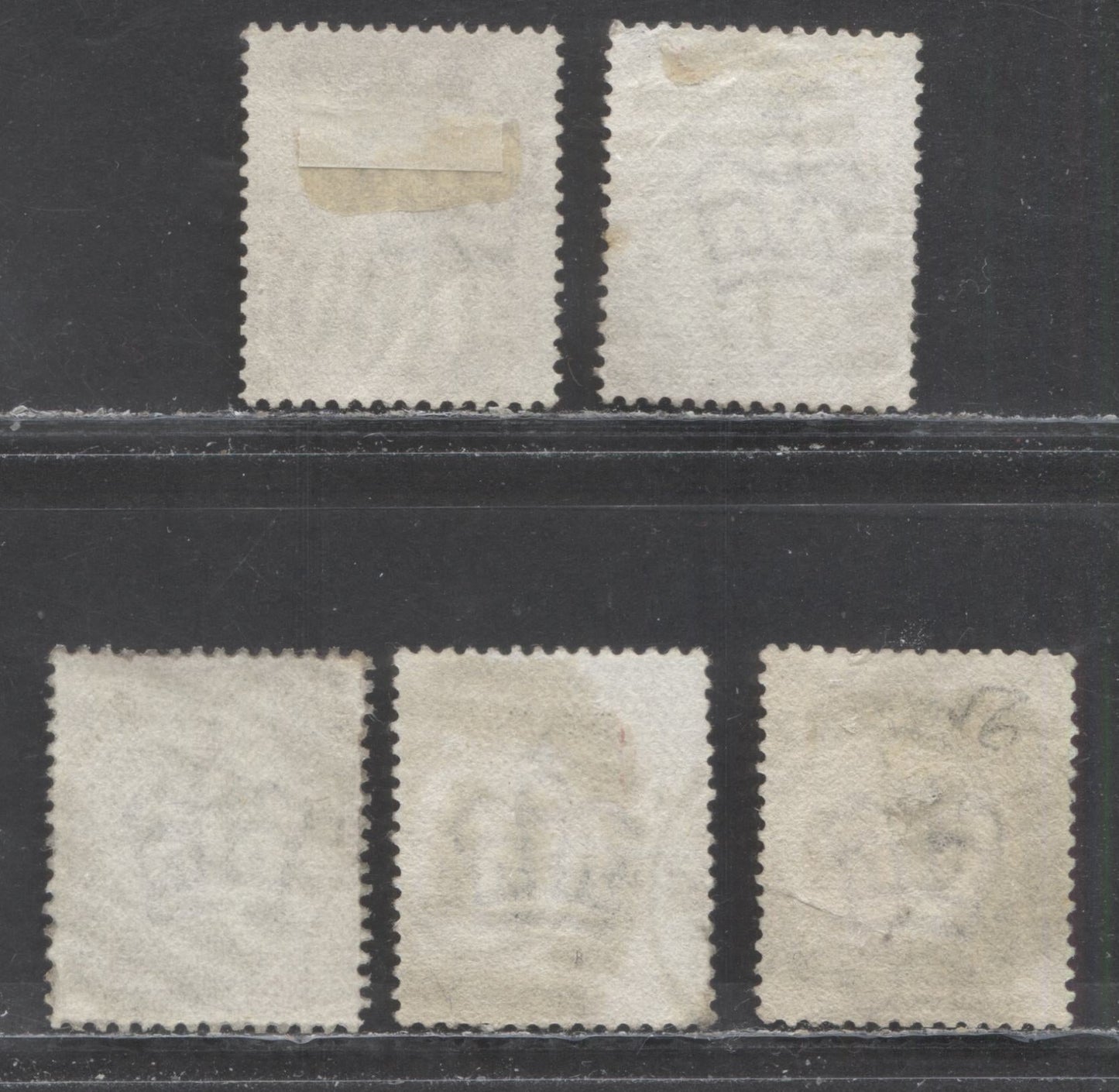 Lot 4 Great Britain SC#79 (SG#166) 1d Red Brown 1880-1881 Postage Issue , Imperial Crown Wmk, London District Diamond Grid Cancels, 5 Fine Used Examples, Click on Listing to See ALL Pictures, Estimated Value $37