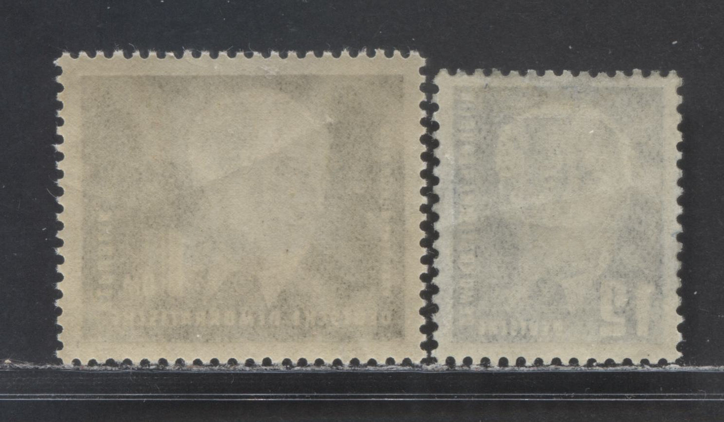 Lot 32 German Democratic Republic SC#54/56 1950 - 1951 Wilhelm Pieck Definitives, On Vertical Wove Paper, Has Gum Bends, 2 FOG Singles, Click on Listing to See ALL Pictures, Estimated Value $20 USD
