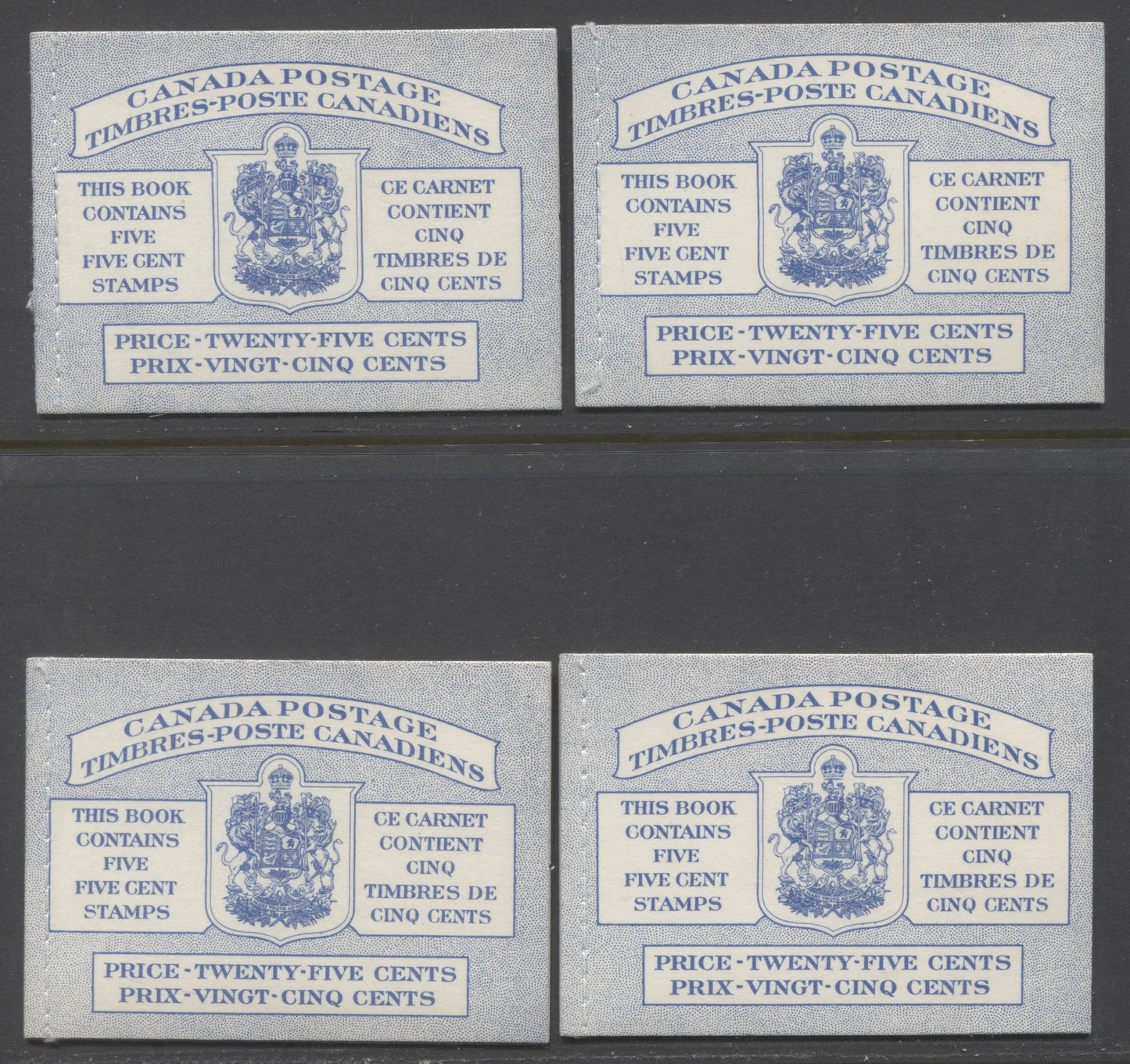 Lot 45 Canada #BK48b 1954 Wildlife Week Issue Complete 25c, 4 Stitched Bilingual Booklet Containing 1 Pane of 5 + Label of the 5c Ultramarine Beaver, Harris Cover IIIg/IIIh-Mi/Mii