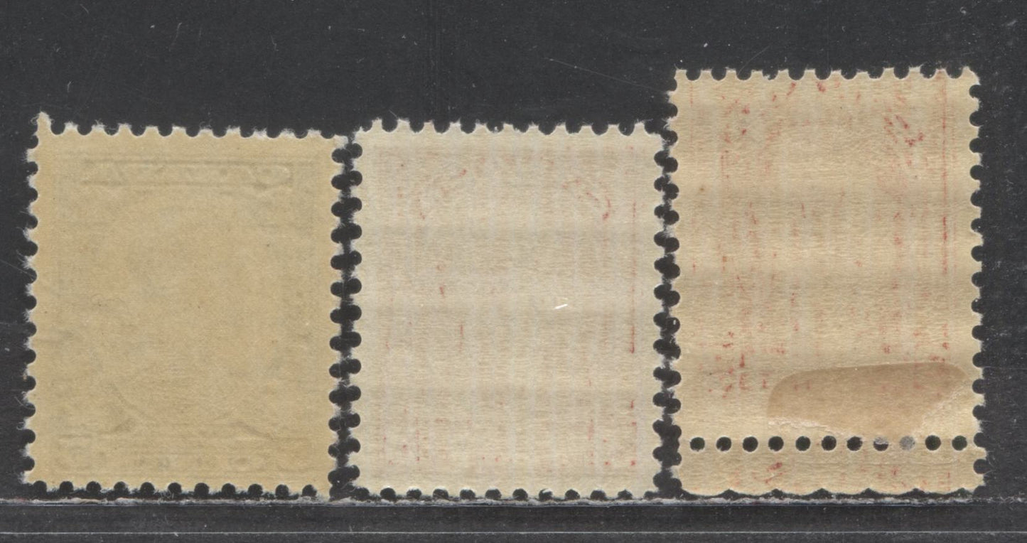 Canada #192-193 3c & 5c Deep Red & Dull Blue King George V & Prince Of Wales, 1932 Imperial Economic Conference, 3 FNH Singles With Two Shades Of 3c