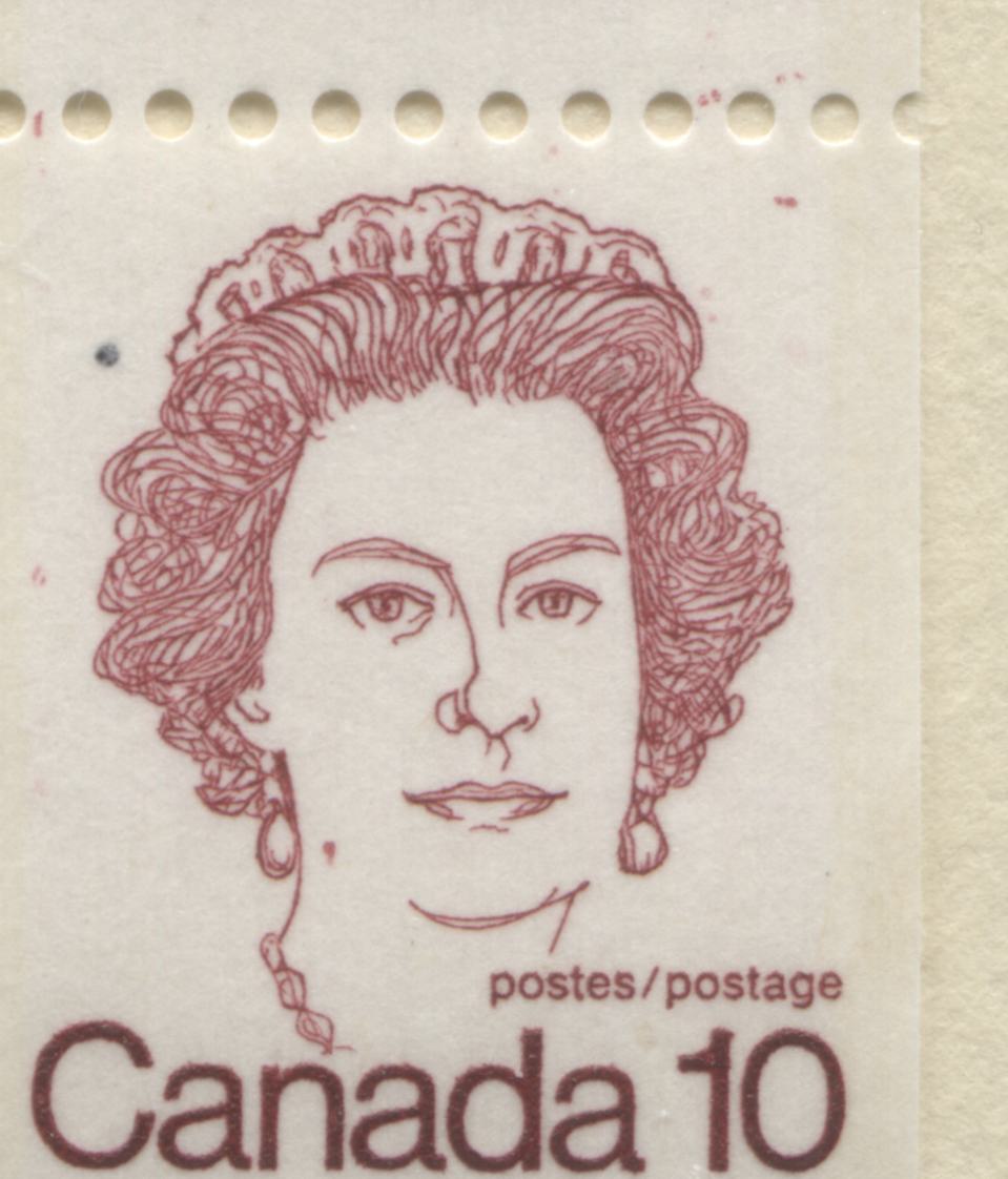Lot 53 Canada #BK76avarT3 1972-1978 Caricature Issue, A Complete 50c Booklet, HB Junker's W-34, NF-fl Vertically Ribbed Pane, Medium Density Of LF & MF Fibers, Buzzing Bee Variety
