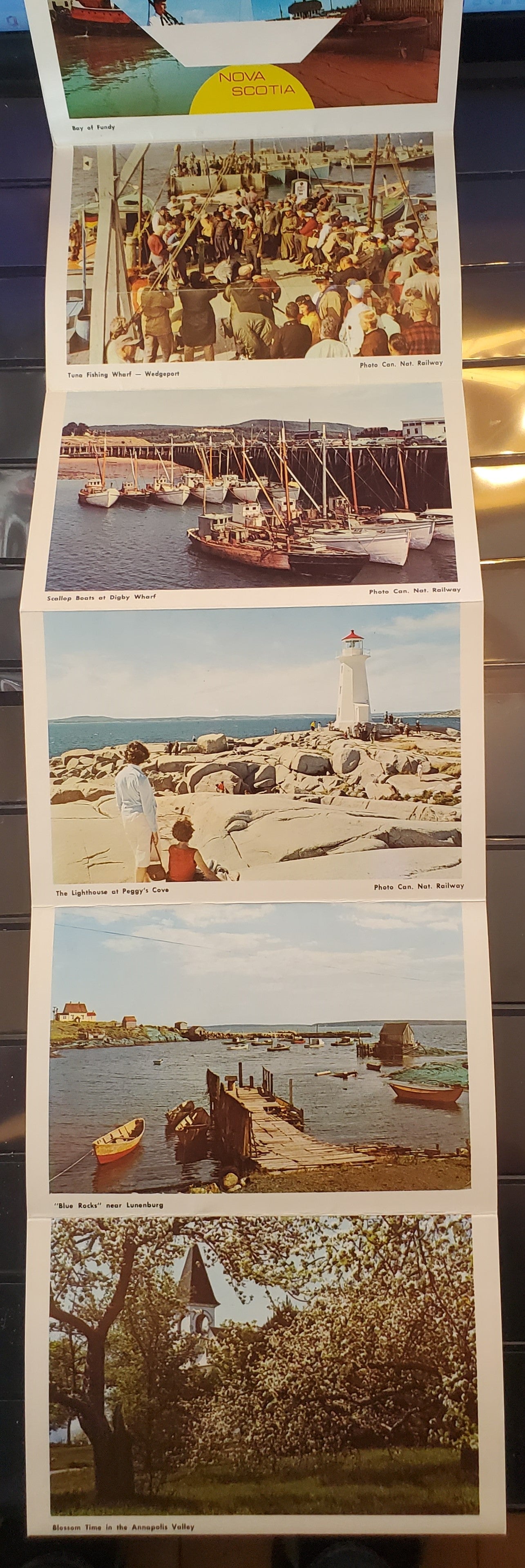 A Group of 2 Souvenir Postcard Folders From Nova Scotia and Halifax, Showing Various Landmarks and Tourist Attractions, From The 1960's and 1970's, Overall VF, Net Est. $10