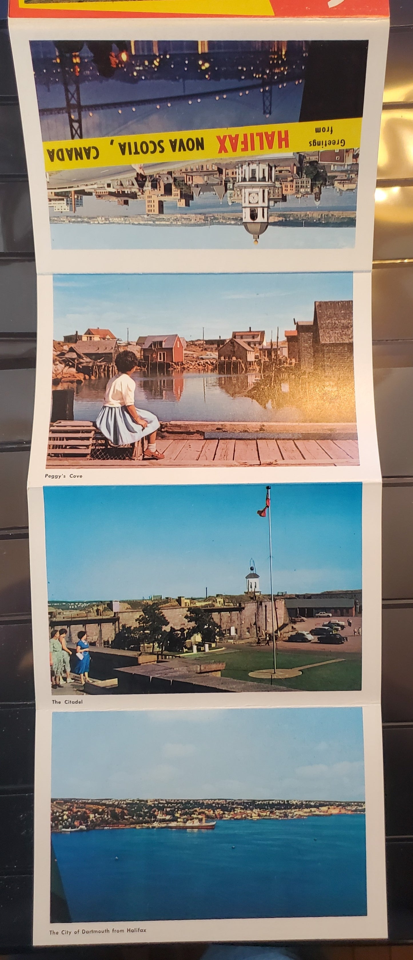 A Group of 2 Souvenir Postcard Folders From Nova Scotia and Halifax, Showing Various Landmarks and Tourist Attractions, From The 1960's and 1970's, Overall VF, Net Est. $10