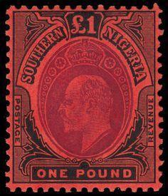 Chalk-Surfaced Papers on Edwardian Period Nigerian Stamps