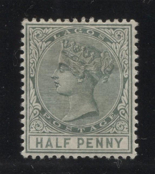 The First Printings of the Halfpenny Green Queen Victoria Keyplate of Lagos 1885-1886