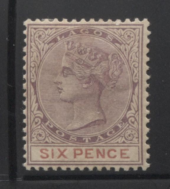 The Printings of the 6d Lilac and Mauve Queen Victoria Keyplate Stamp of Lagos - Part One