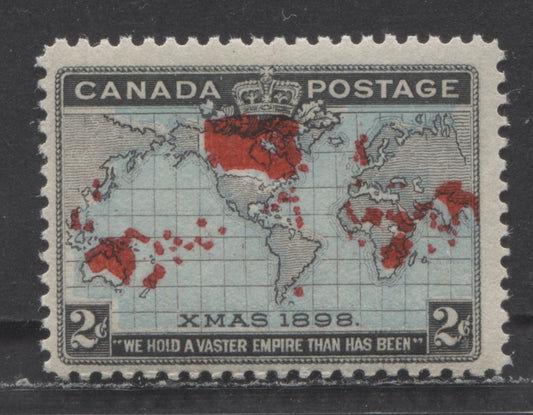 Canada #86 2c Black, Blue & Carmine Map, 1898 Imperial Penny Postage, A FNH Single