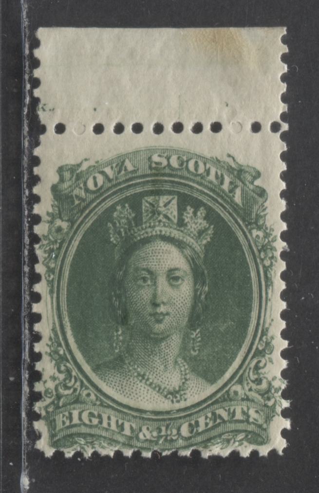 Nova Scotia #11a 8.5c Green Queen Victoria, 1860-1862 First Cents Issue, A VFNH Single On Thick White Paper, Perf 11.75