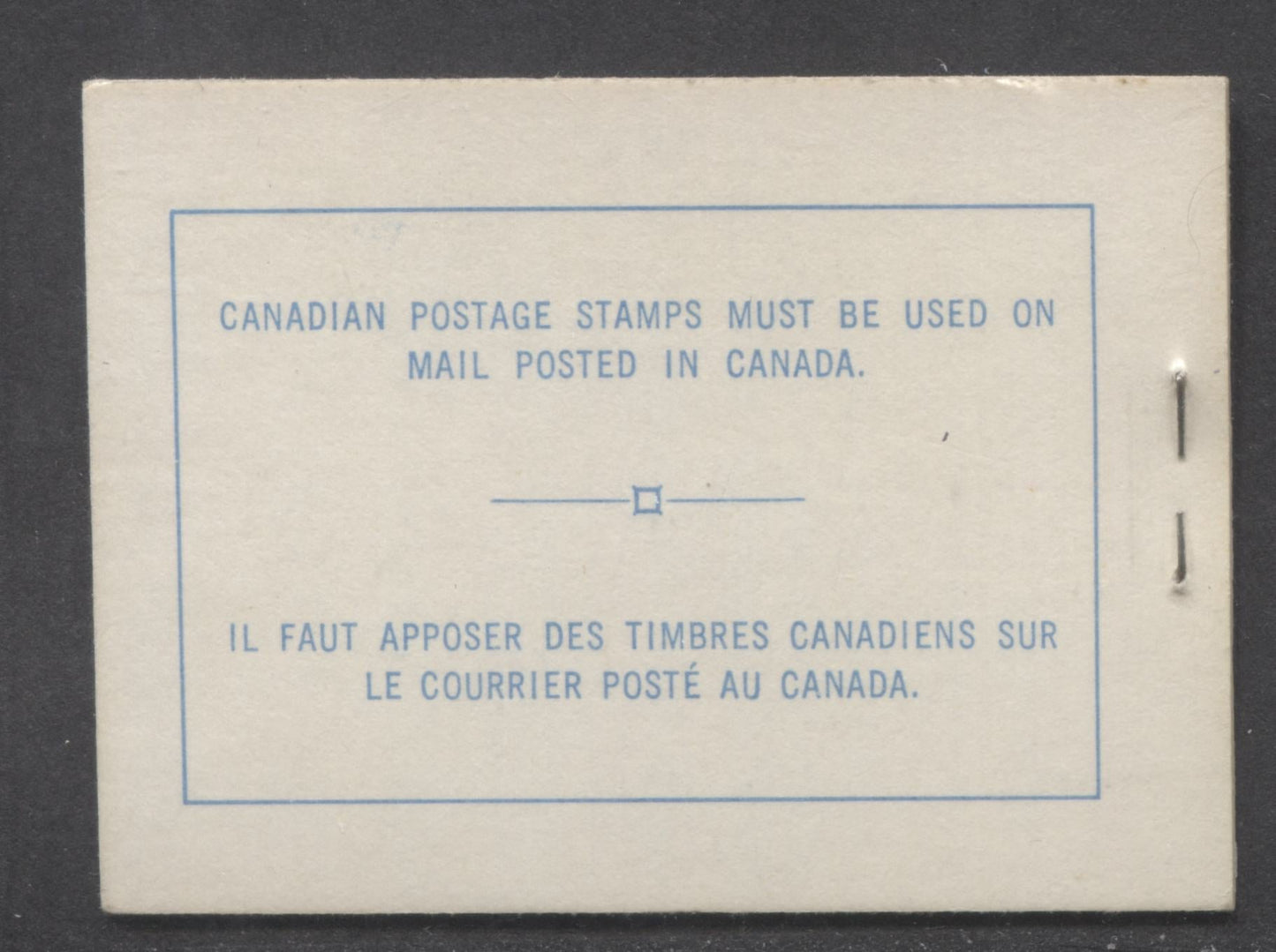 Canada #BK52e 1962-1967 Cameo Issue, A Complete 25c Bilingual Booklet Made Up Of 5c Blue, One Pane Of 5+Label, Centennial Cover With DF Interleaf, DF Pane