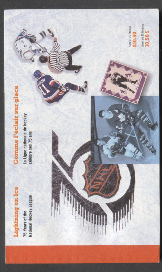 Canada #BK148 42c Multicolored, 1992 Lightning On Ice Issue, A VFNH Prestige Booklet Of 25