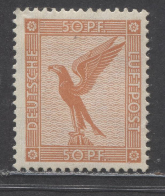 Germany SC#C31(MI#381) 50pf Brown Orange 1926-1927 Airmail Issue, A F/VF Single, Click on Listing to See ALL Pictures, Estimated Value $20 USD