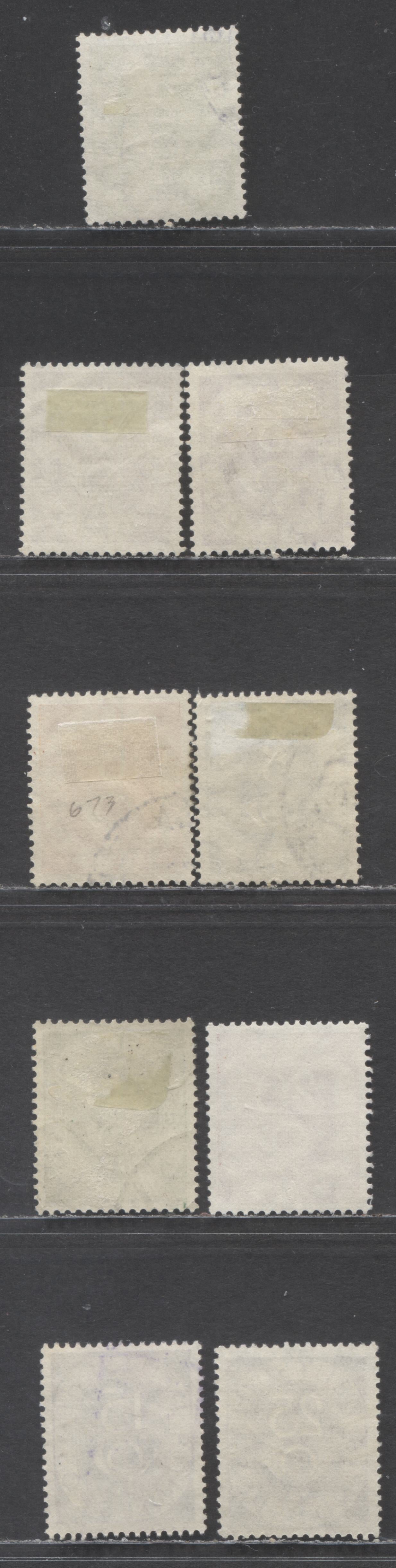 Germany SC#670-678 (Mi#123-131) 1951-1952 Posthorns Issue, Basic Part Set From 2pf-25pf, 9 Very Fine Used Singles, Click on Listing to See ALL Pictures, Estimated Value $18 USD