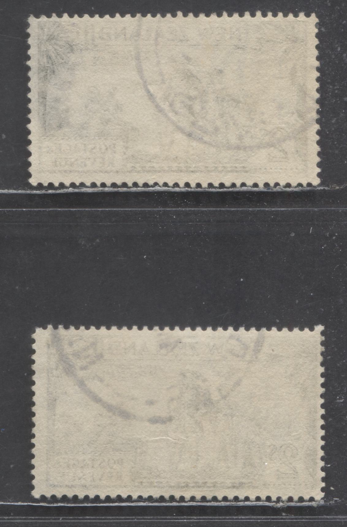 New Zealand SC#197-197a 1935 Pictorial Issue, Star and NZ Wmk Perf 13.5x14 & 13-14x13.5, 2 Fine Used Singles, Click on Listing to See ALL Pictures, Estimated Value $33