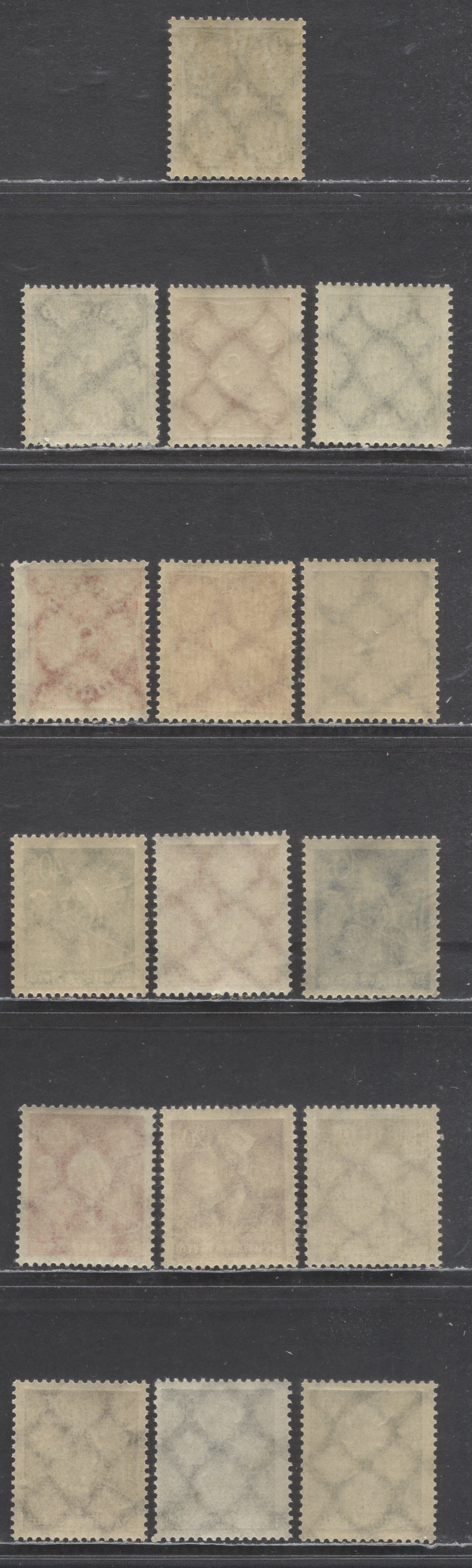 Germany SC#185b/227 1922-1923 Numeral Definitives, Includes Additional Shades Of 3m, 25m & 30m, Network Wmk, 16 F/VFOG Singles, Click on Listing to See ALL Pictures, Estimated Value $12