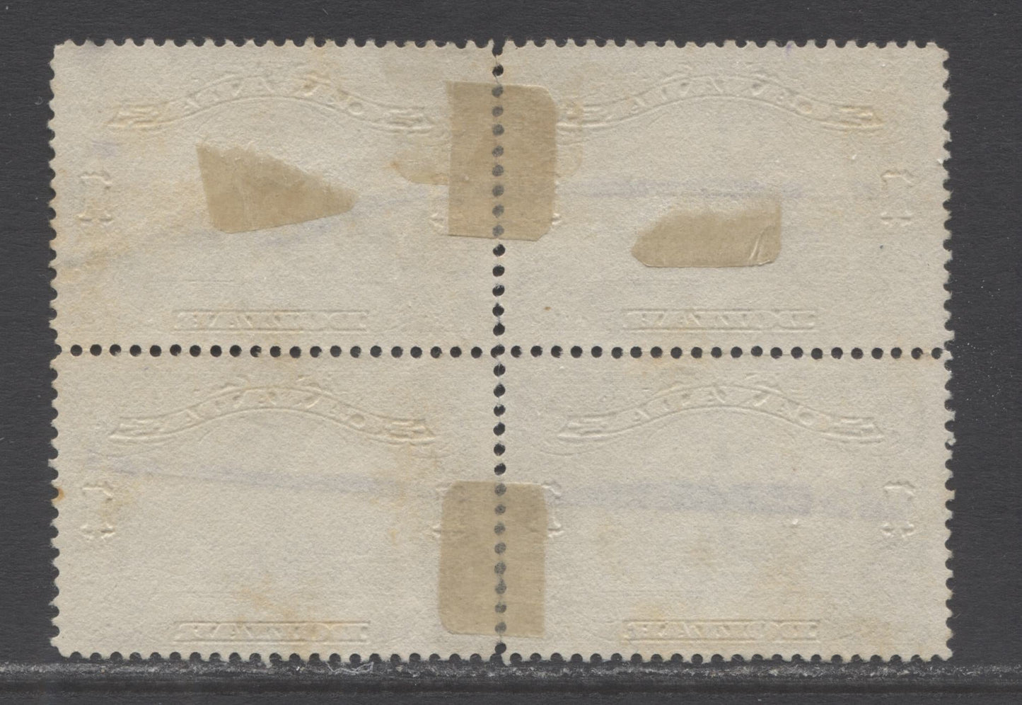 Canada #151 3c Dark Carmine King George V, 1928-1929 Scroll Issue, A Fine Used Block Of 4, Scarce