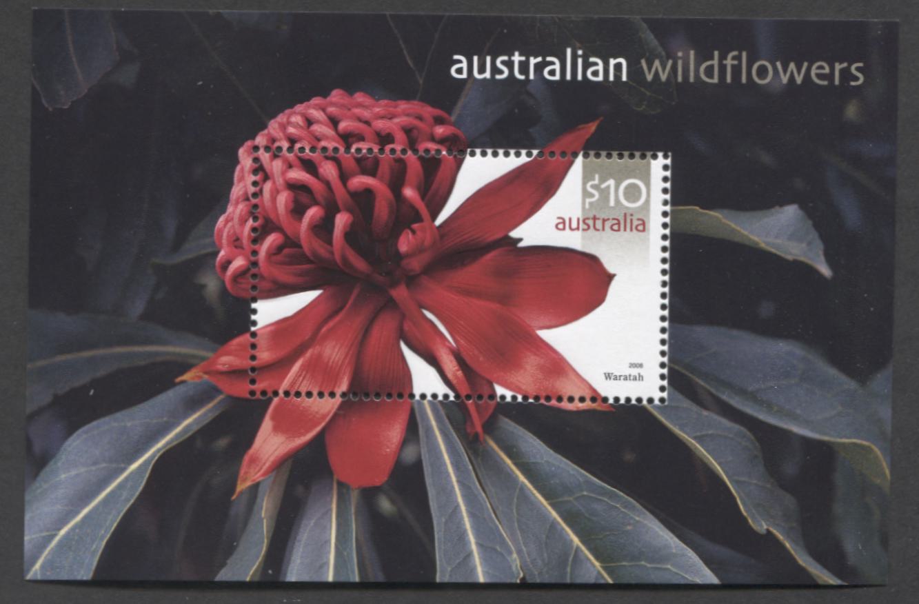 Australia SC#2493 $10 Multicolored 2006 Flowers Issue, A VFNH Souvenir Sheet, Click on Listing to See ALL Pictures, 2017 Scott Cat. $22