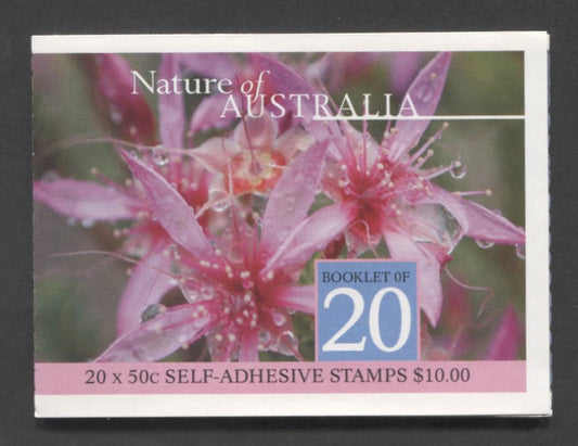 Australia SC#2114b 50c Multicolored 2003 Flora/Fauna Issues, A VFNH Booklet Of 20, Click on Listing to See ALL Pictures, 2017 Scott Cat. $20